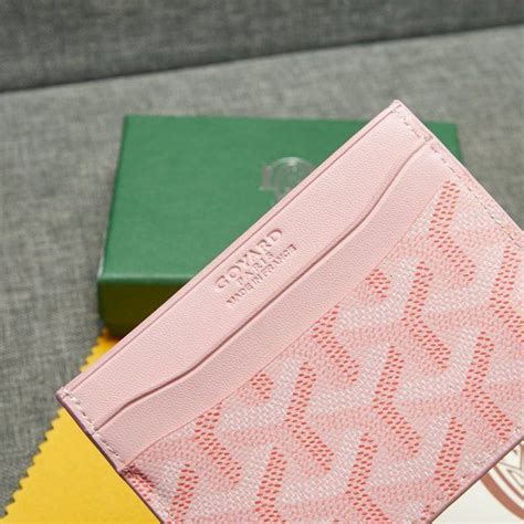 is pink goyard real|pink goyard cardholder.